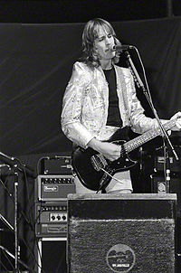 Photo of rock star Todd Rundgren performing 